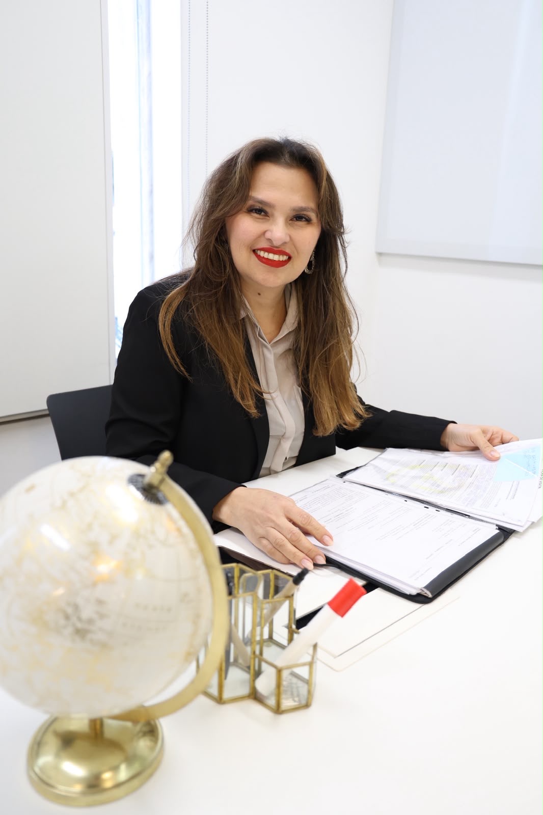 Luciana Monteiro a trabalhar